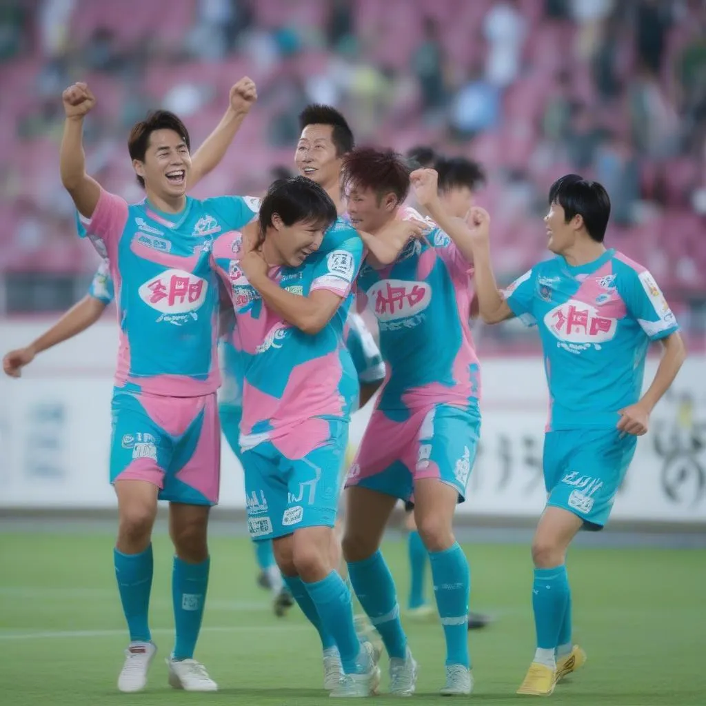 sagan-tosu-players-celebrating