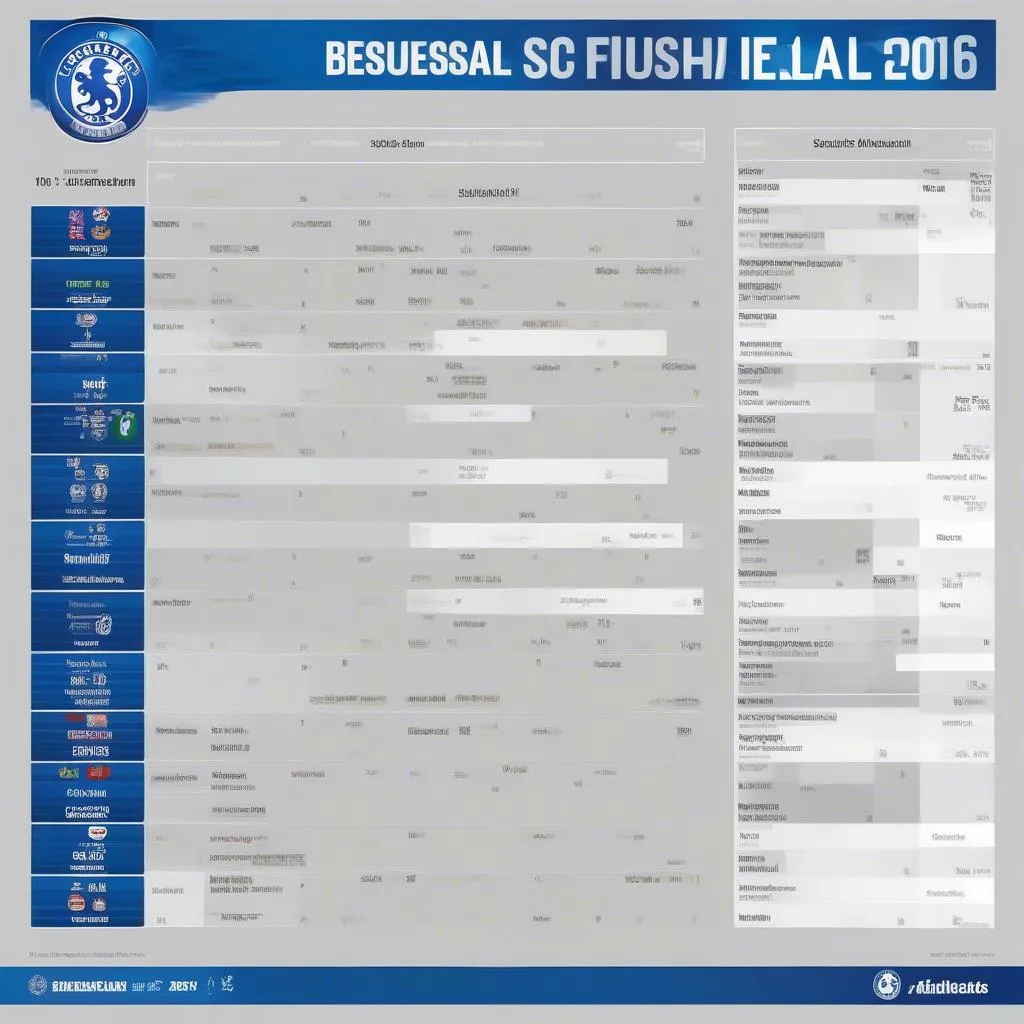 Schalke 04 Bundesliga Schedule 2016