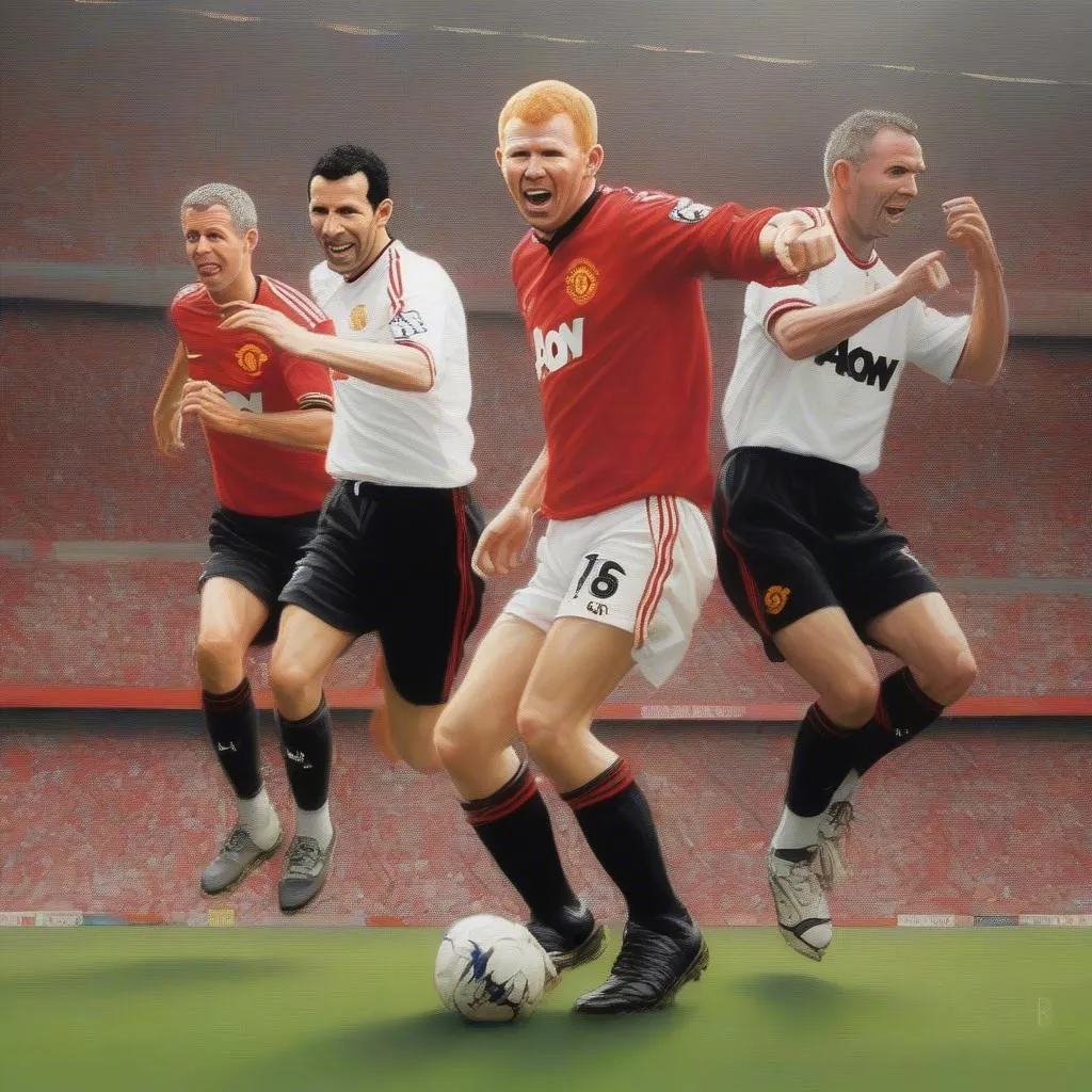 Paul Scholes, Ryan Giggs, Nicky Butt, Manchester United, football legends