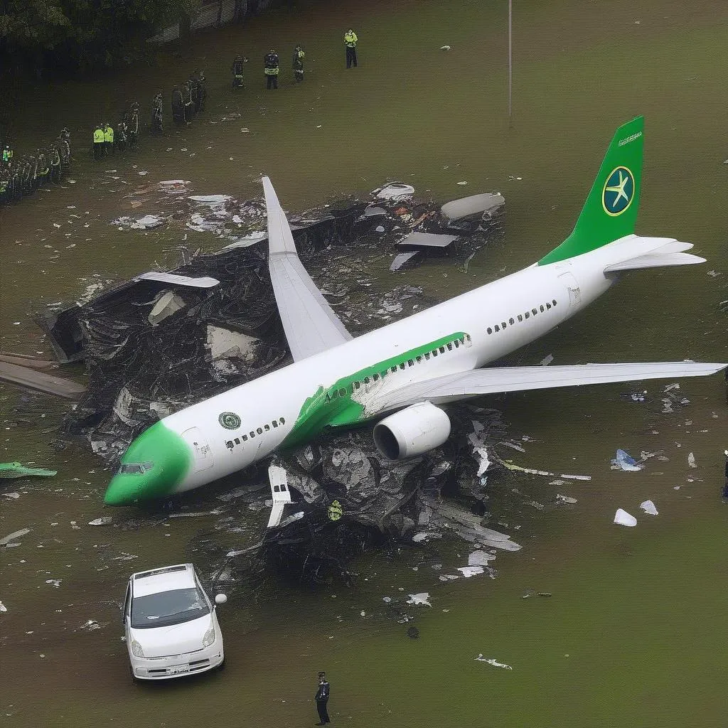 Hình ảnh vụ tai nạn máy bay thảm khốc của CLB Chapecoense