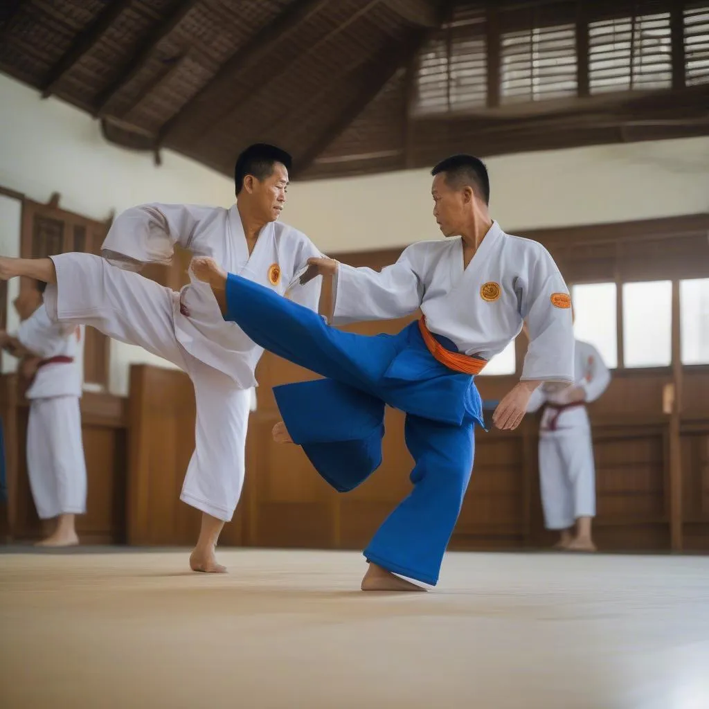 Tập luyện Vovinam tại CLB Hà Tĩnh