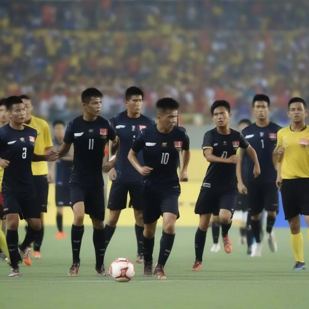 Tranh Tài Của Hai Đội Tuyển Quốc Gia Thái Lan và Malaysia Trong Vòng Loại World Cup