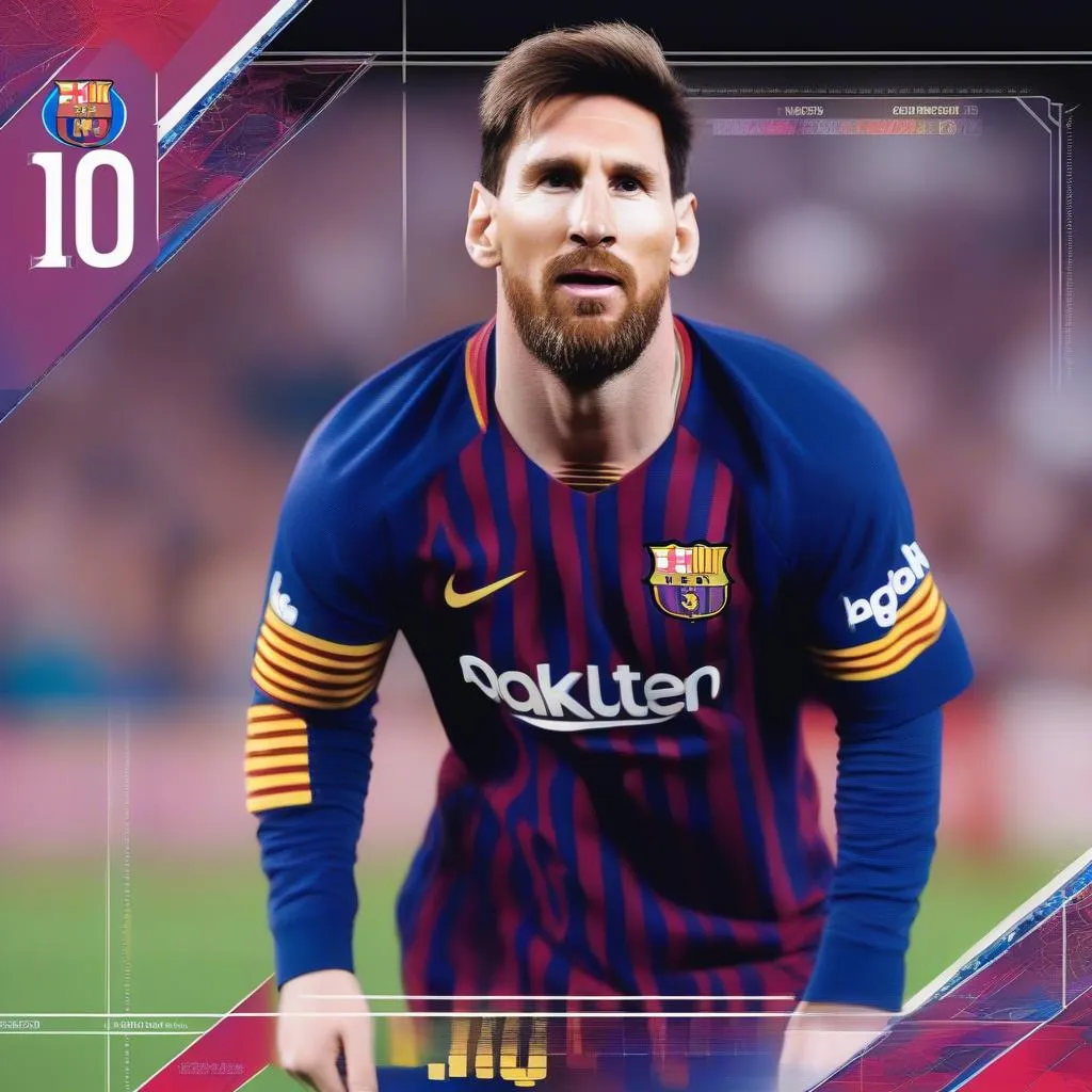 Lionel Messi trong bộ sưu tập thẻ Topps CLB 100 18/19