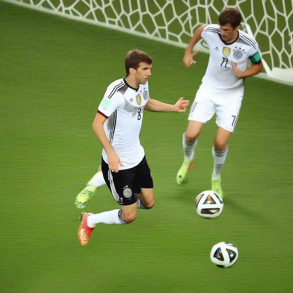 Thomas Muller ghi bàn thắng cho đội tuyển Đức tại World Cup 2014