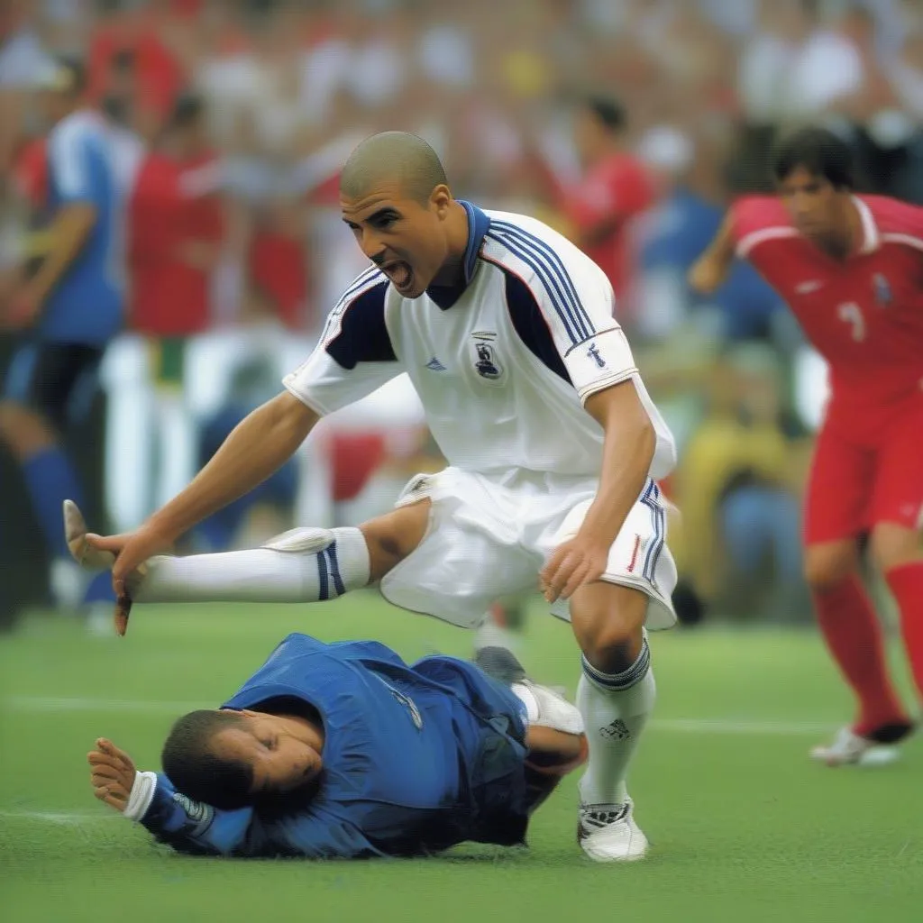 The final match of the 2006 World Cup featuring Trezeguet