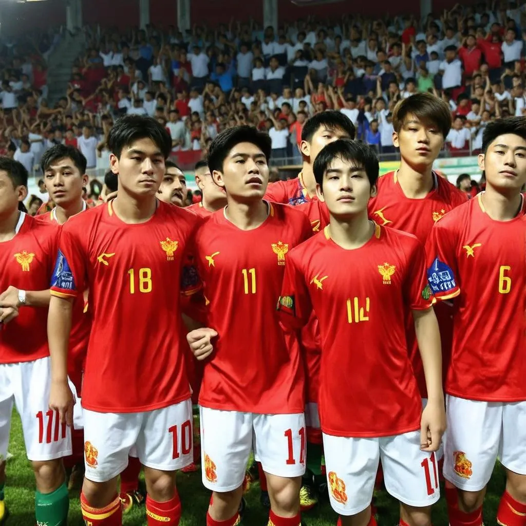 U18 Việt Nam thi đấu