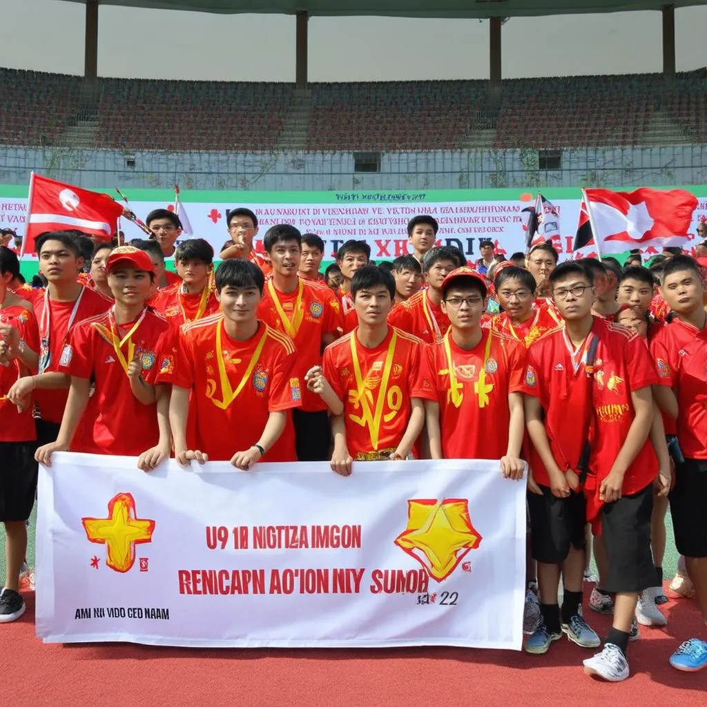 u19 việt nam cổ vũ