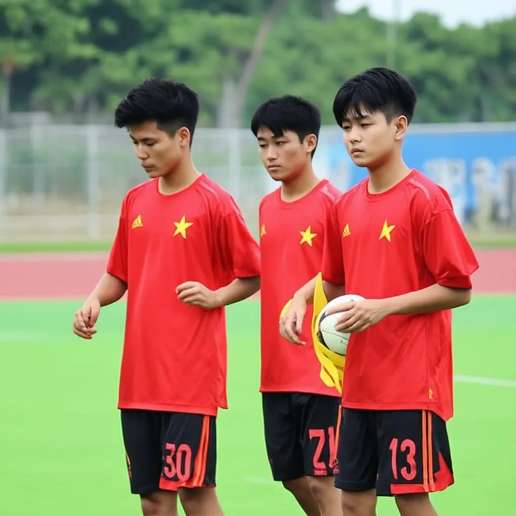 u19 việt nam tập luyện