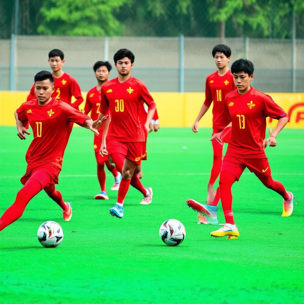 U19 Việt Nam tập luyện