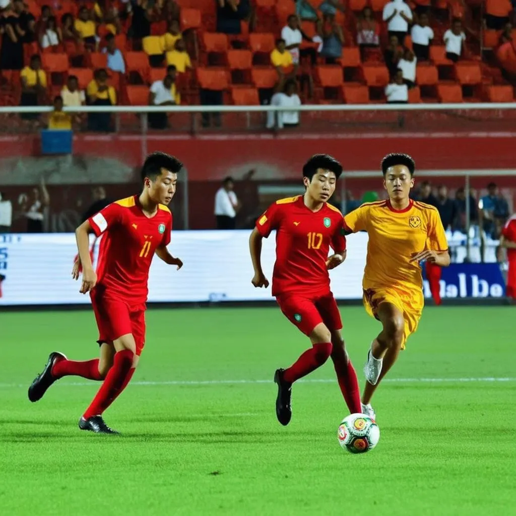 U19 Việt Nam thi đấu với U19 Maroc