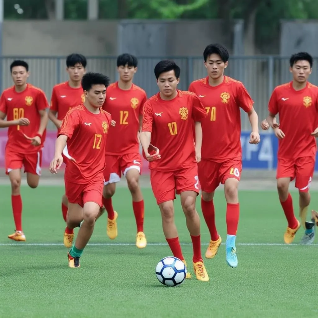 U20 Việt Nam thi đấu