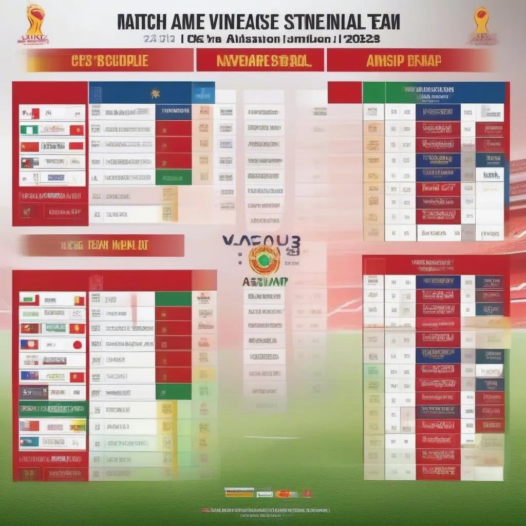 Lịch thi đấu của đội tuyển Việt Nam tại Asian Cup 2023