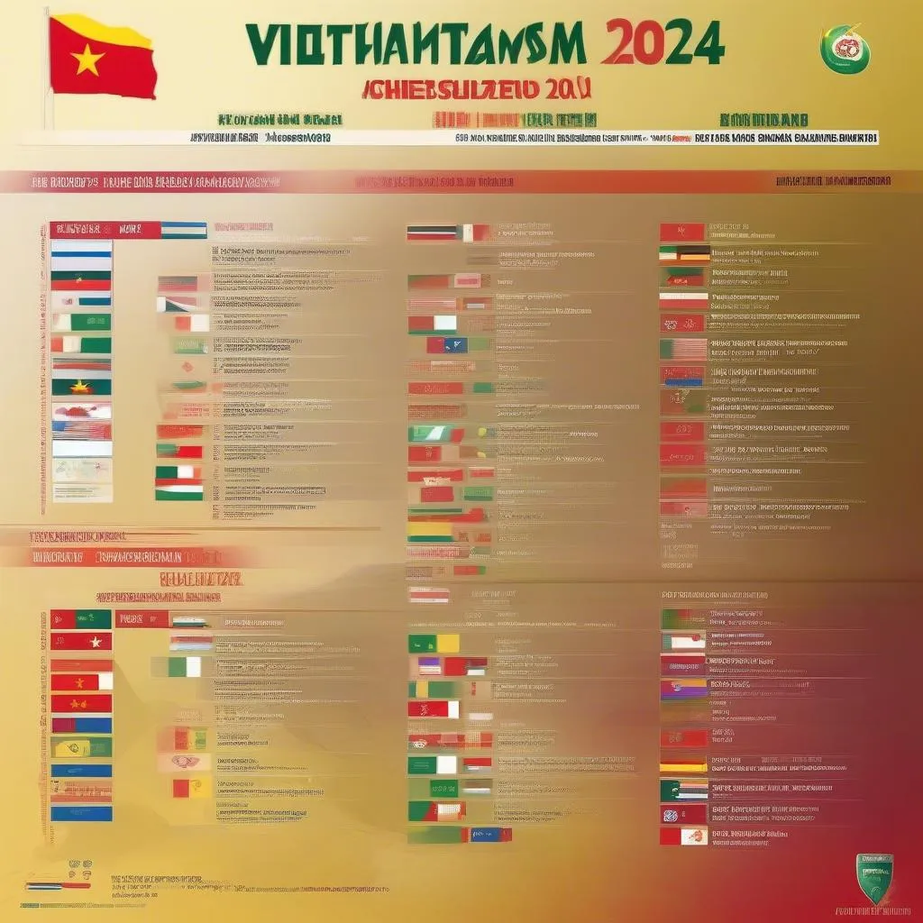 Lịch thi đấu đội tuyển Việt Nam tại Asian Cup 2024