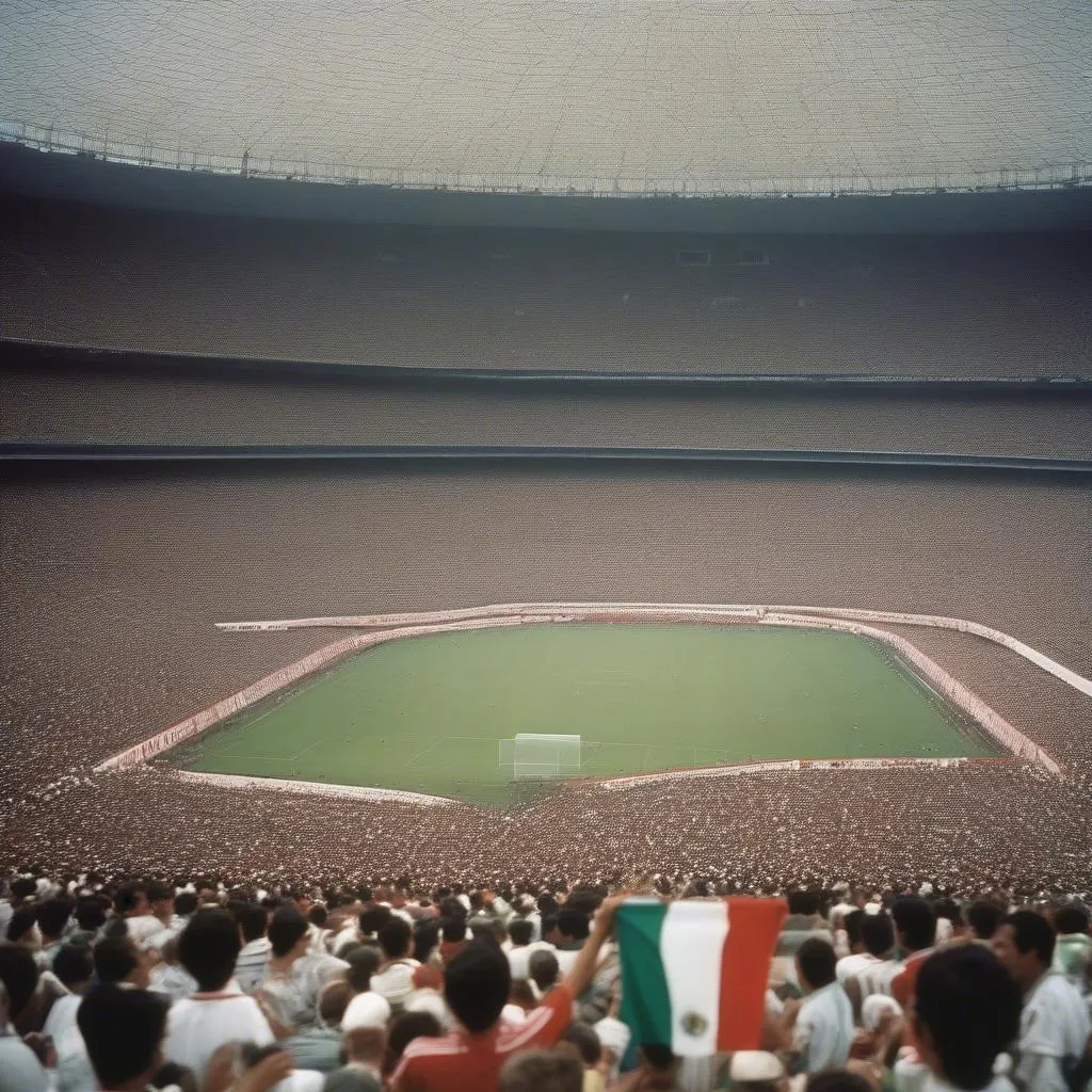 Hình ảnh sân vận động tại Mexico trong World Cup 1986