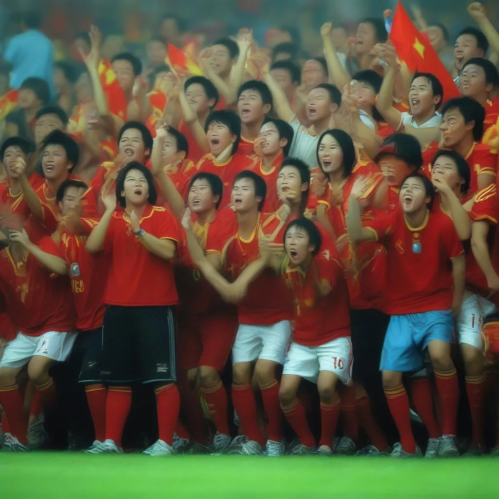 Cầu thủ Việt Nam cổ vũ cho đội tuyển Đức trong World Cup 2006