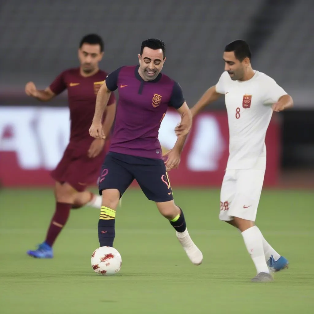 Xavi và đội tuyển Qatar đối đầu với đội tuyển Việt Nam tại Asian Cup 2023