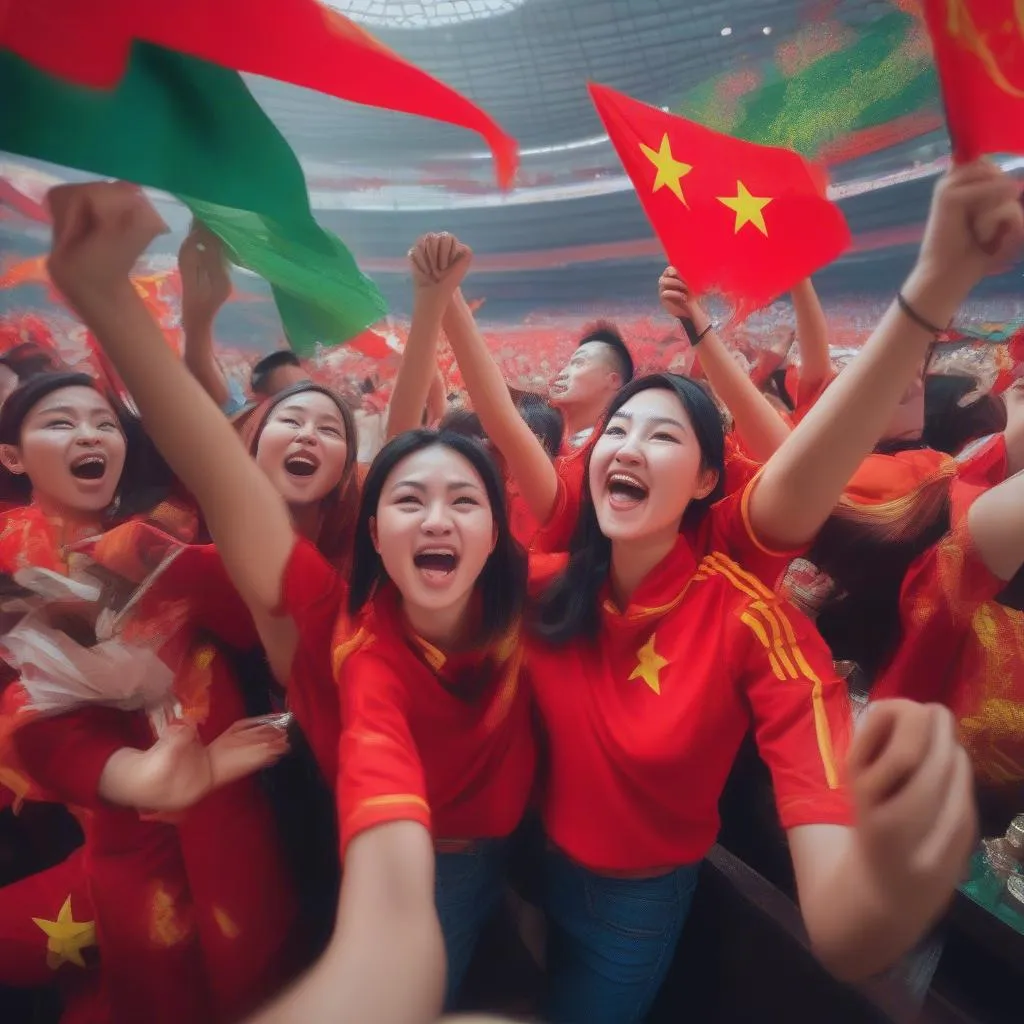 Cổ động viên Việt Nam cuồng nhiệt với World Cup 2022