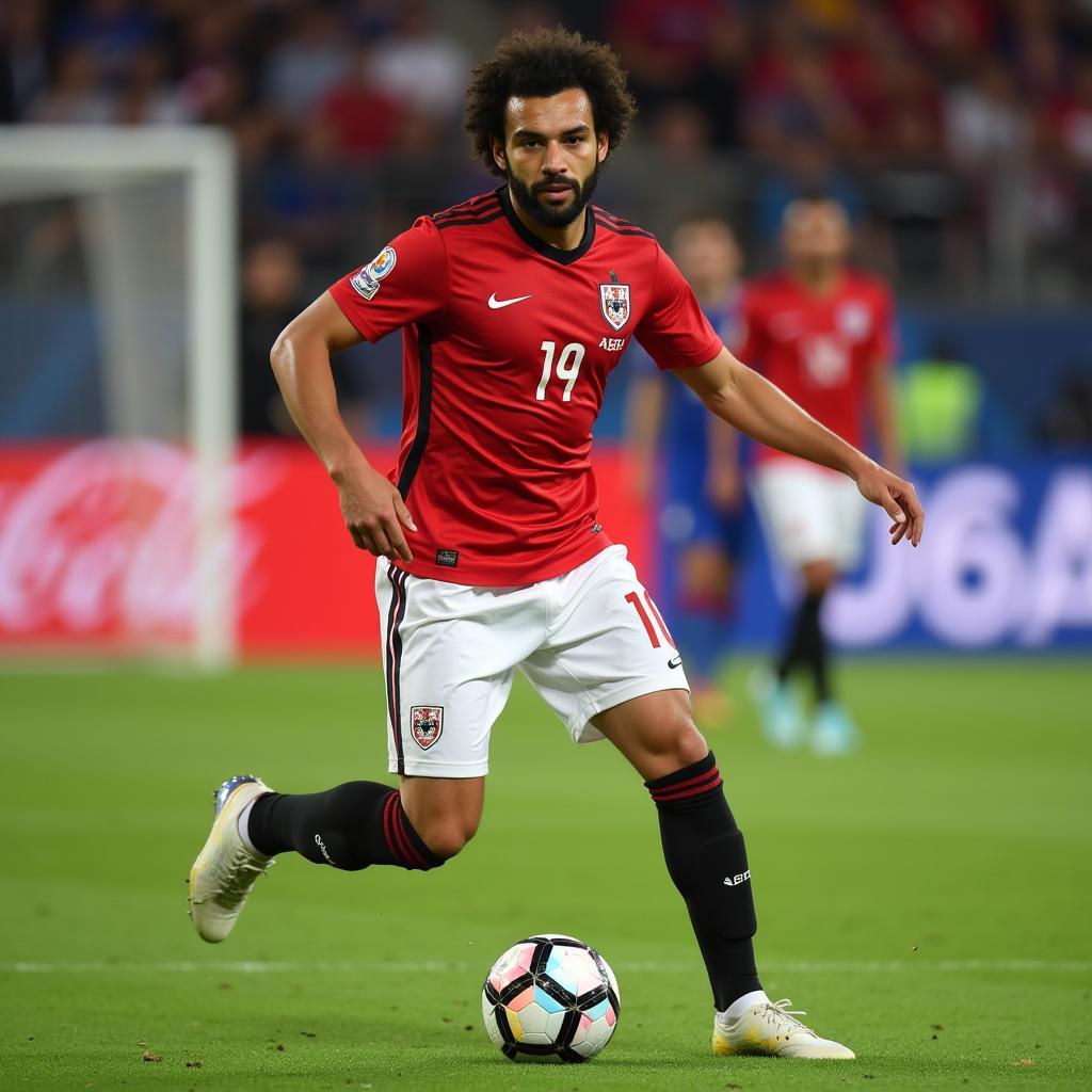 Mohamed Salah của Ai Cập tại World Cup 2018