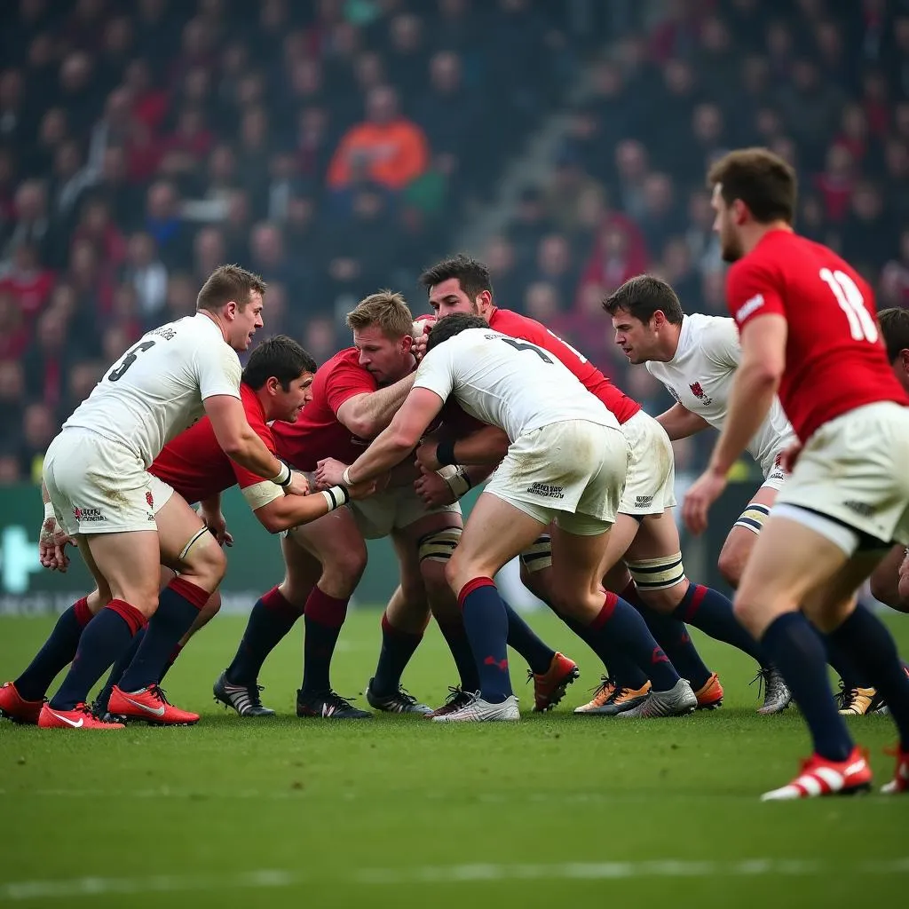 Intense Match Action from the Anglo Welsh Cup