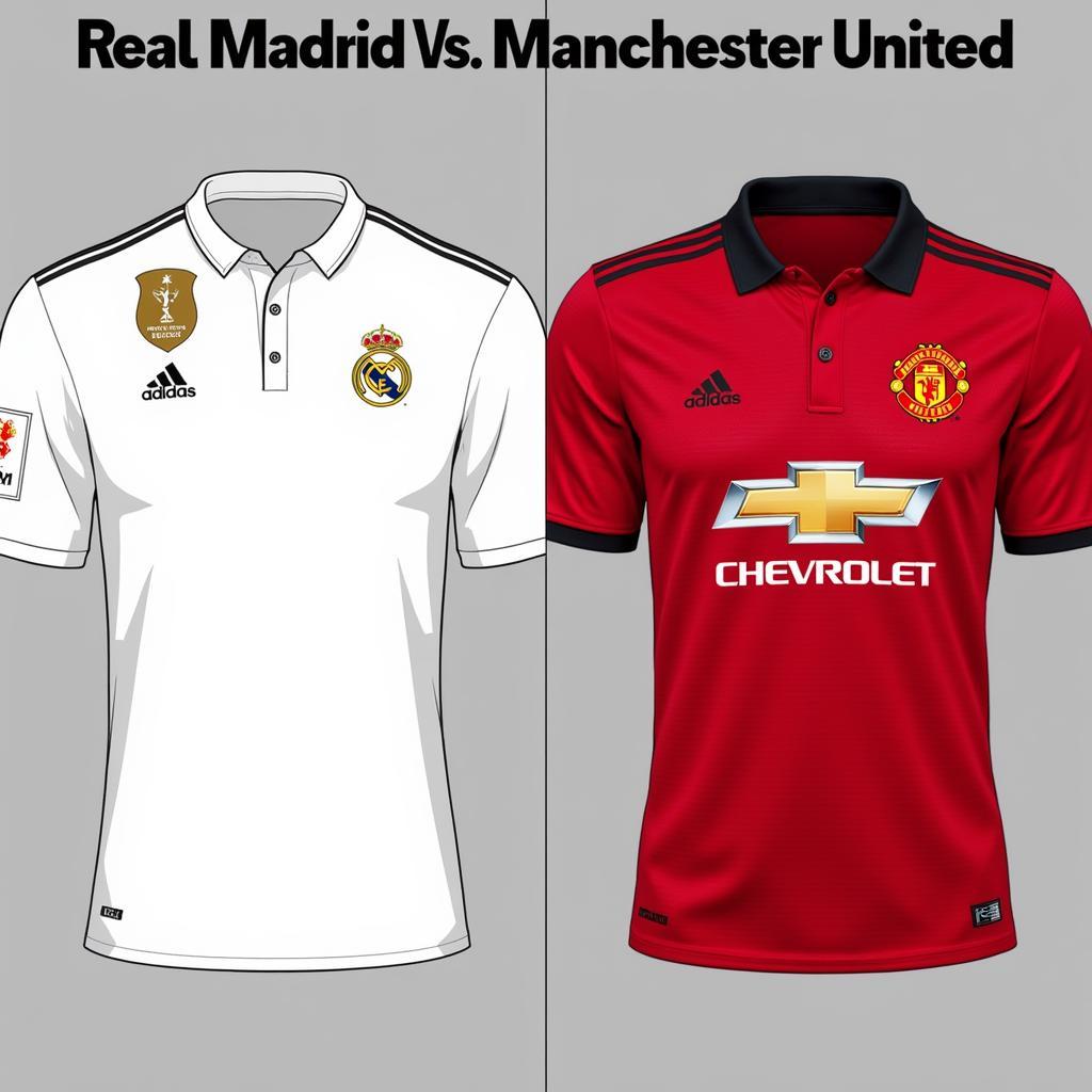 Áo CLB Real Madrid và Man United 2018