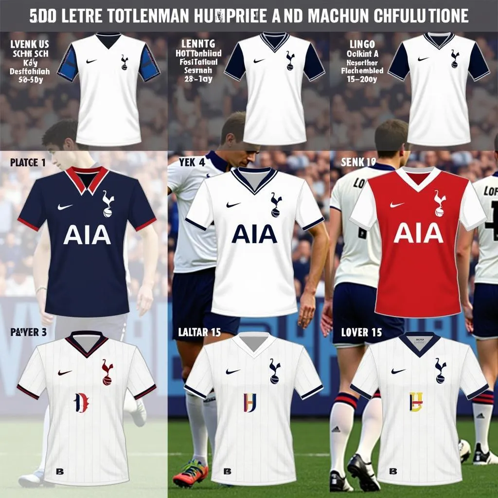 Áo đấu Tottenham qua các thời kỳ