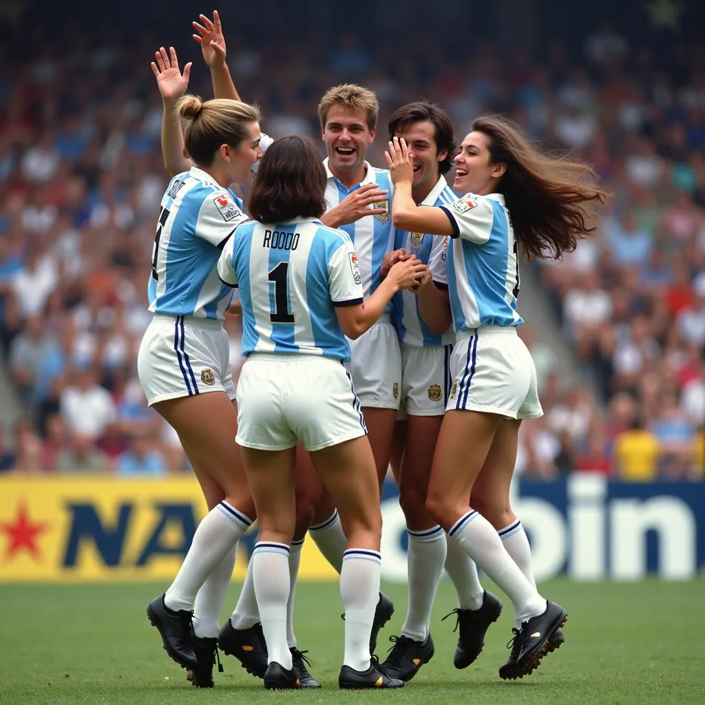 Argentina World Cup 1982: Team Celebration