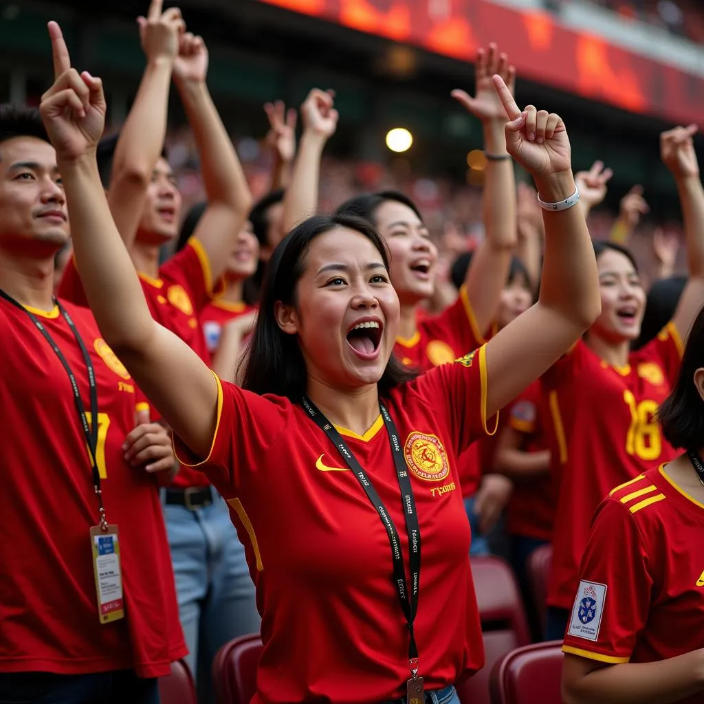 Cổ động viên Việt Nam tại Asian Cup 2019