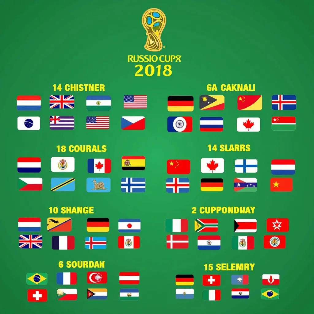 Bảng đấu World Cup 2018