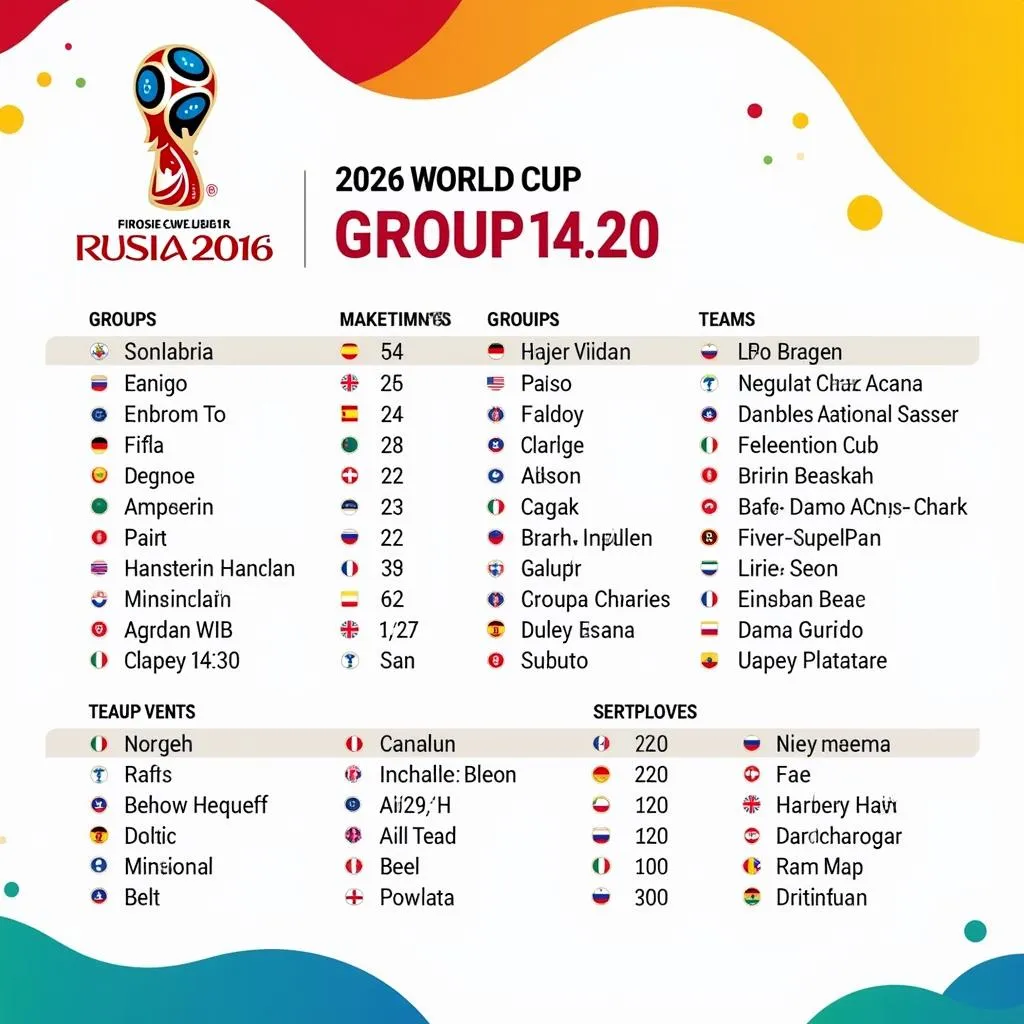 Bảng đấu World Cup 2026