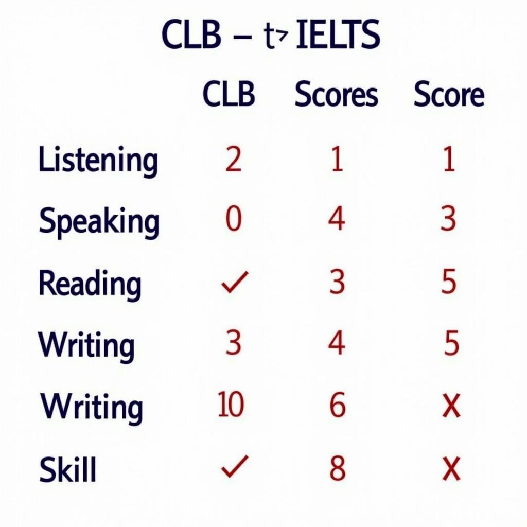 Bảng quy đổi CLB IELTS