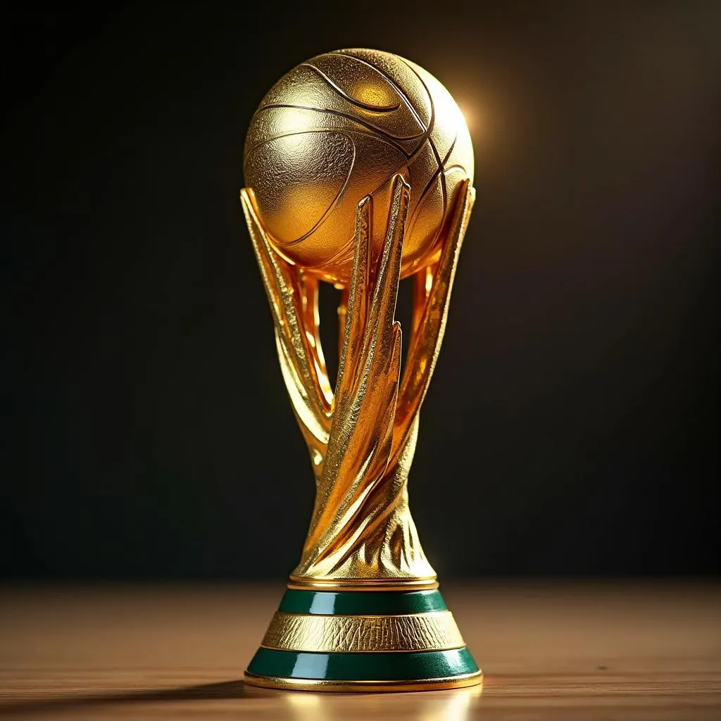 The coveted Basketball World Cup trophy