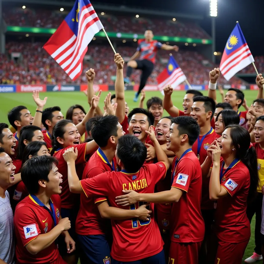 Malaysia ăn mừng chức vô địch AFF Cup 2010