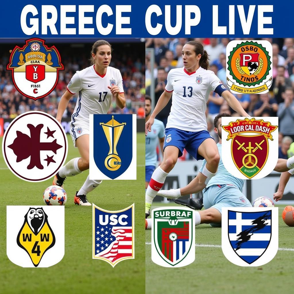 Các đội bóng thi đấu tại Greece Cup Live