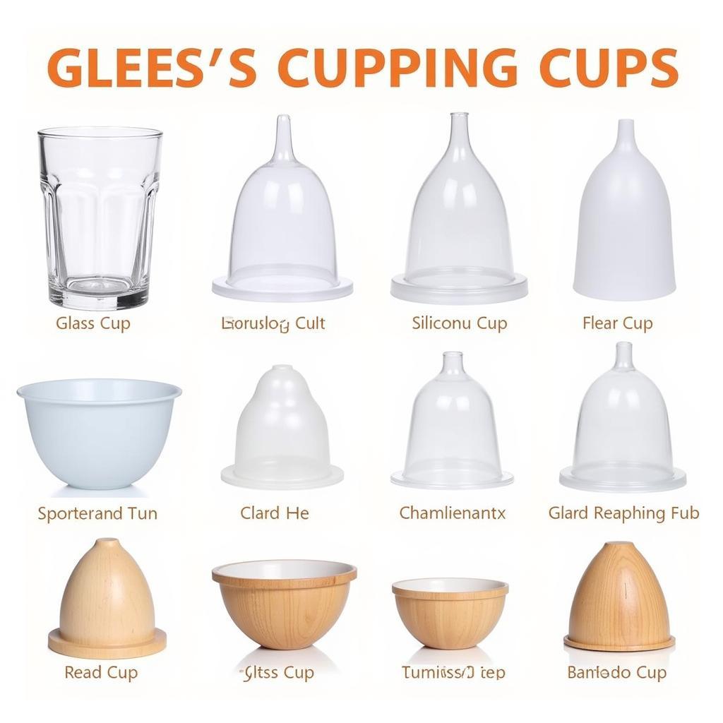 Different types of cupping cups