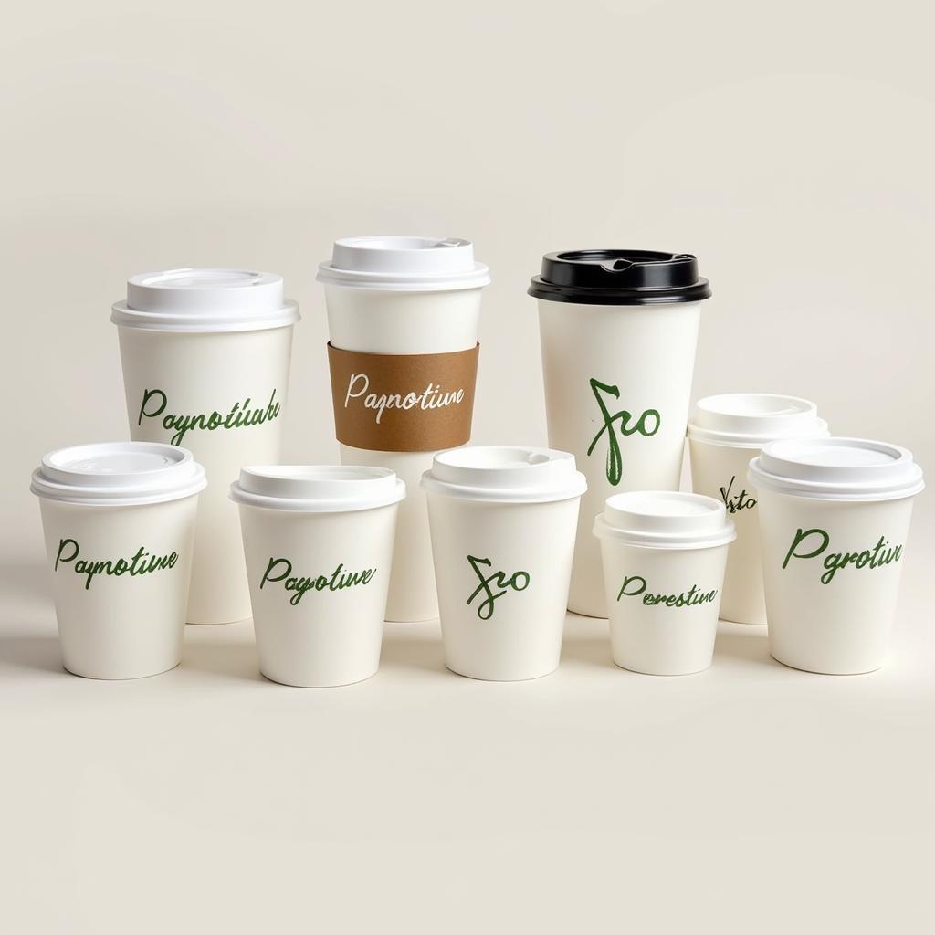 Các loại cups compostable phổ biến trên thị trường