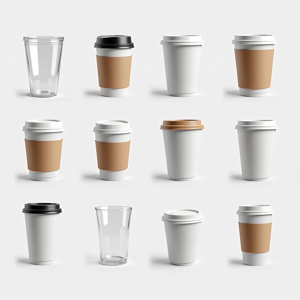 Các loại Mockup Plastic Cup phổ biến