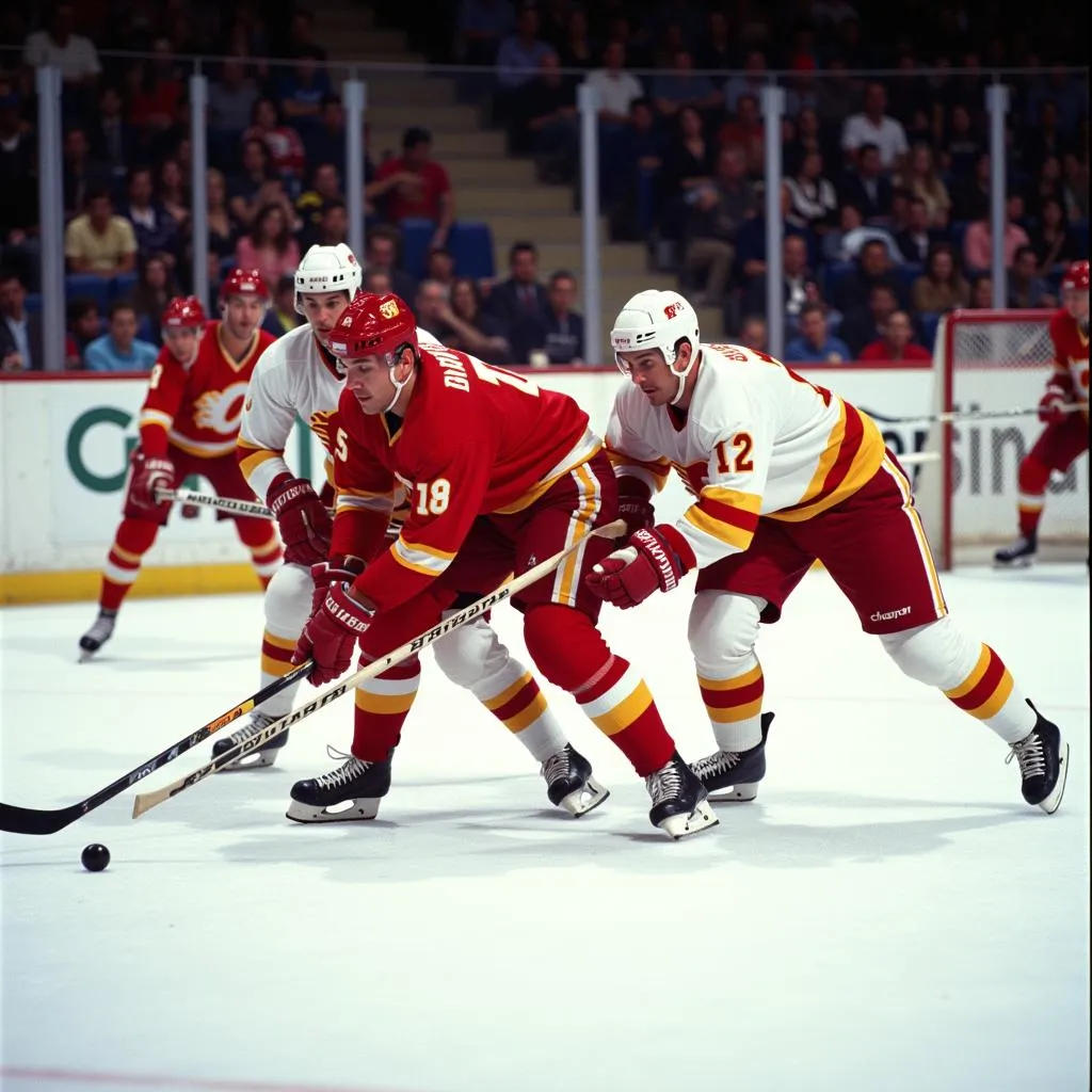 Calgary Flames trong trận Playoff Stanley Cup 1989