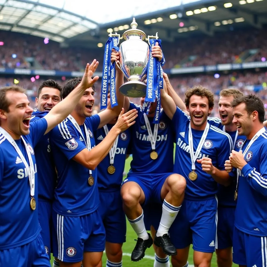 Chelsea nâng cao chiếc cúp FA Cup 2007