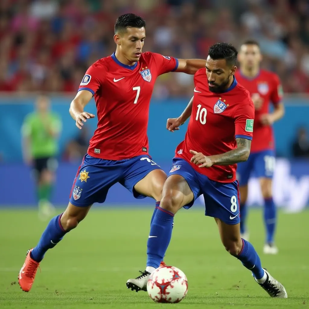 Đội tuyển Chile ăn mừng chức vô địch Copa América Centenario