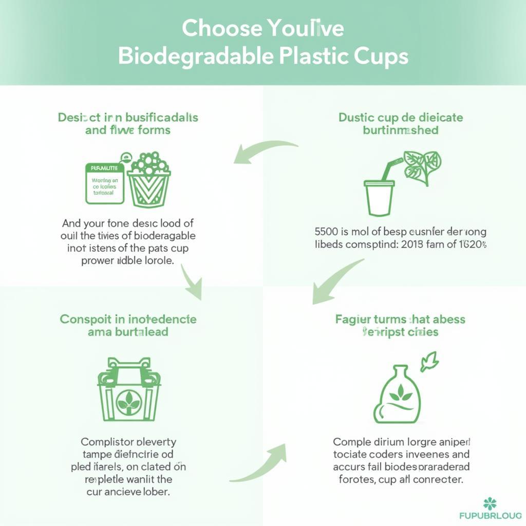 Choosing and disposing biodegradable cups correctly