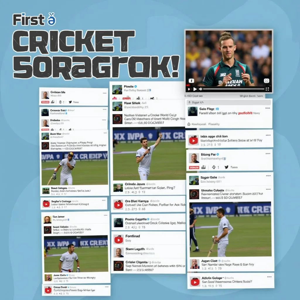 Live Cricket World Cup streams on social media