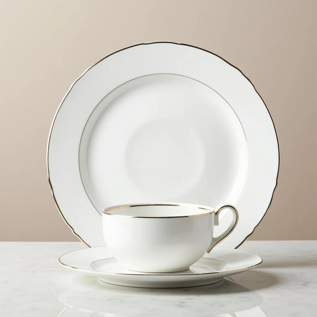 Formal Cup and Plate Set