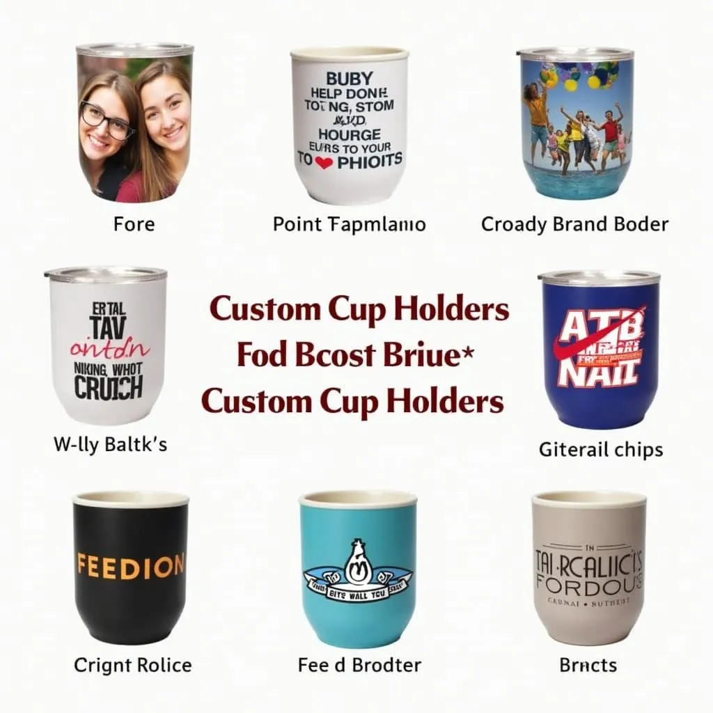 Creating a unique design for your custom cup holder.