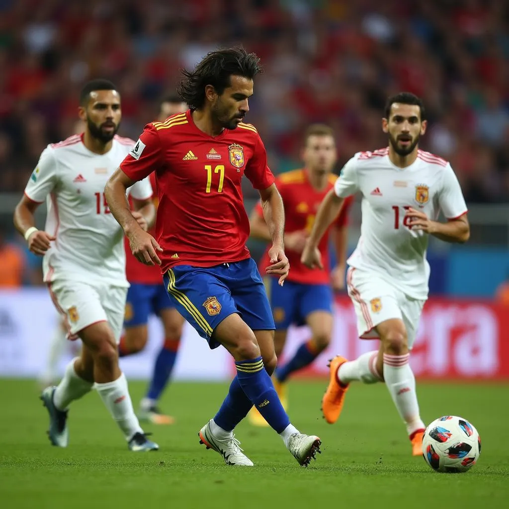 Diego Costa Scores the Opening Goal for Spain