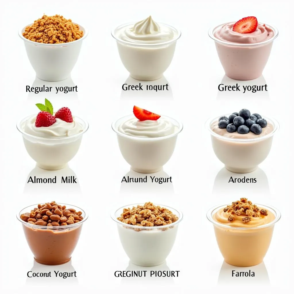 Variety of Yogurt Types