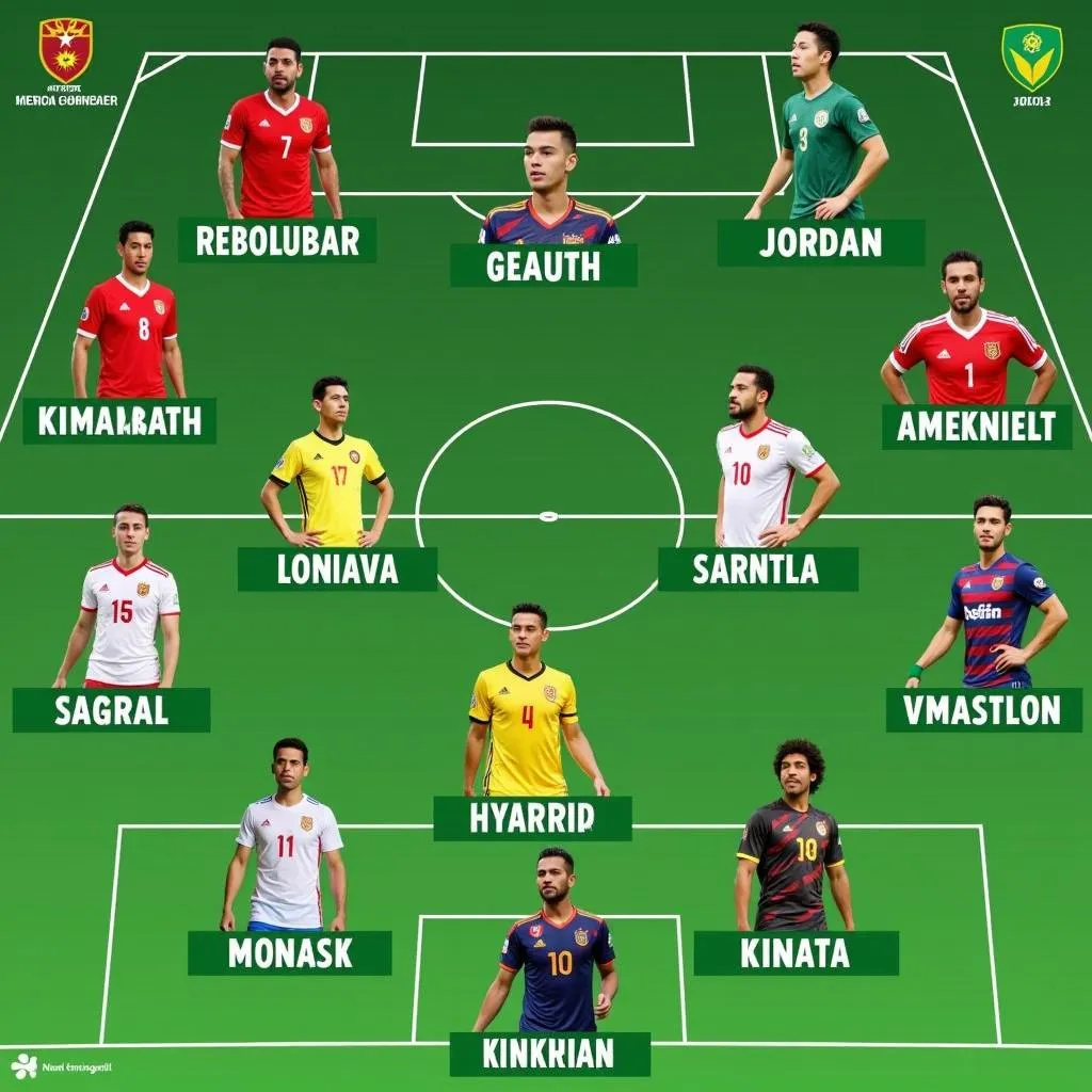 Đội hình ra sân Việt Nam vs Jordan