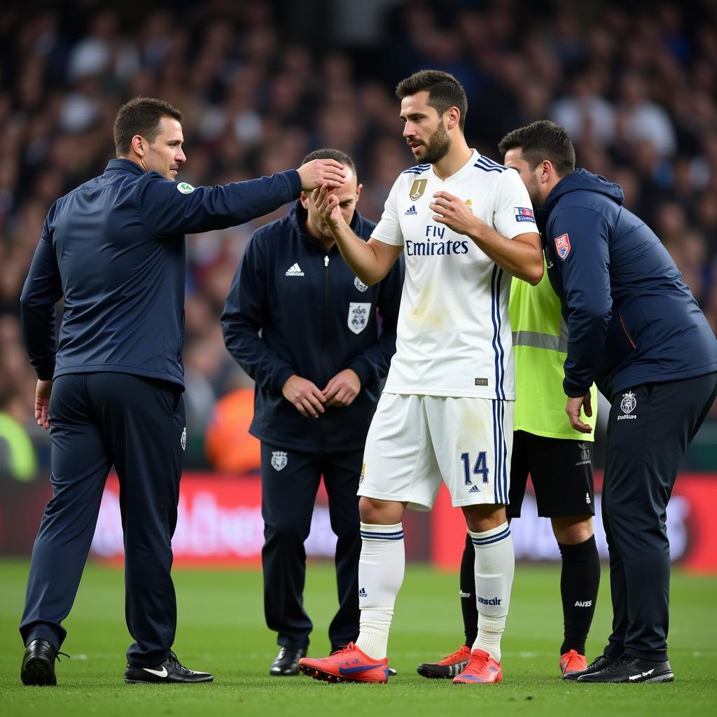 Eden Hazard chấn thương trong màu áo Real Madrid