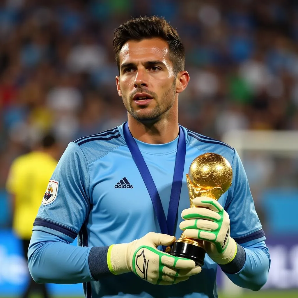 Emiliano Martinez nhận giải Găng tay vàng World Cup 2022