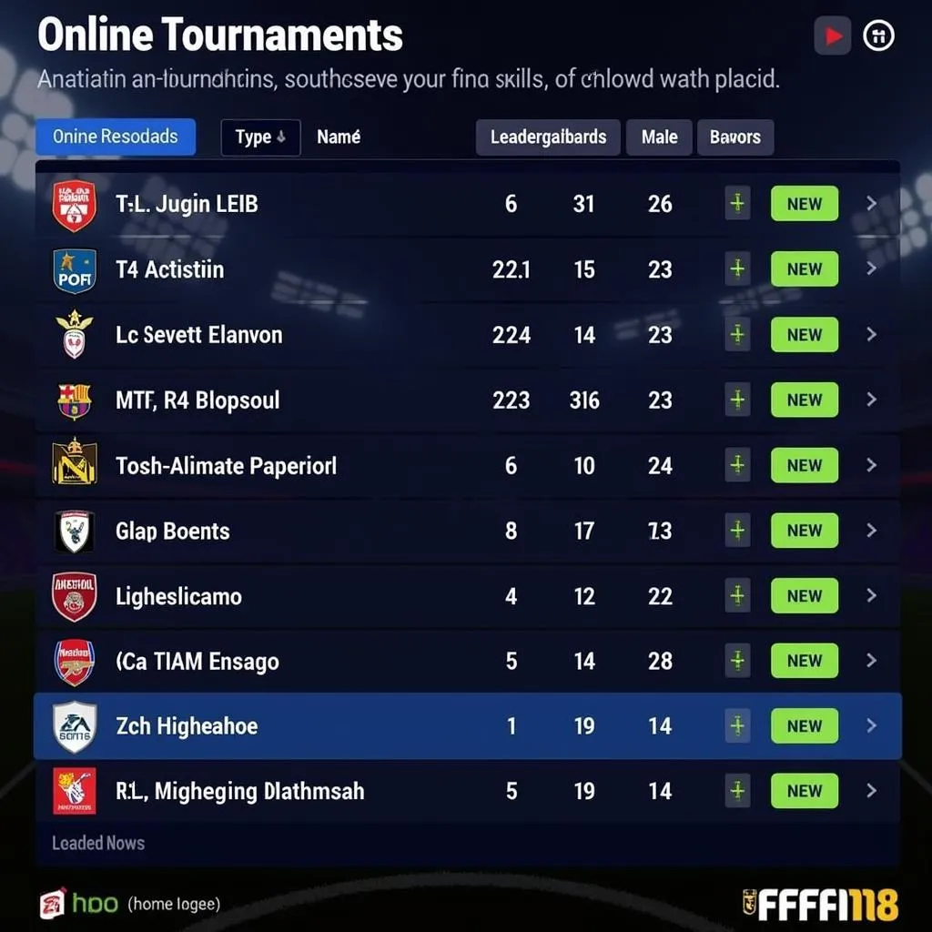 FIFA 18 online tournament