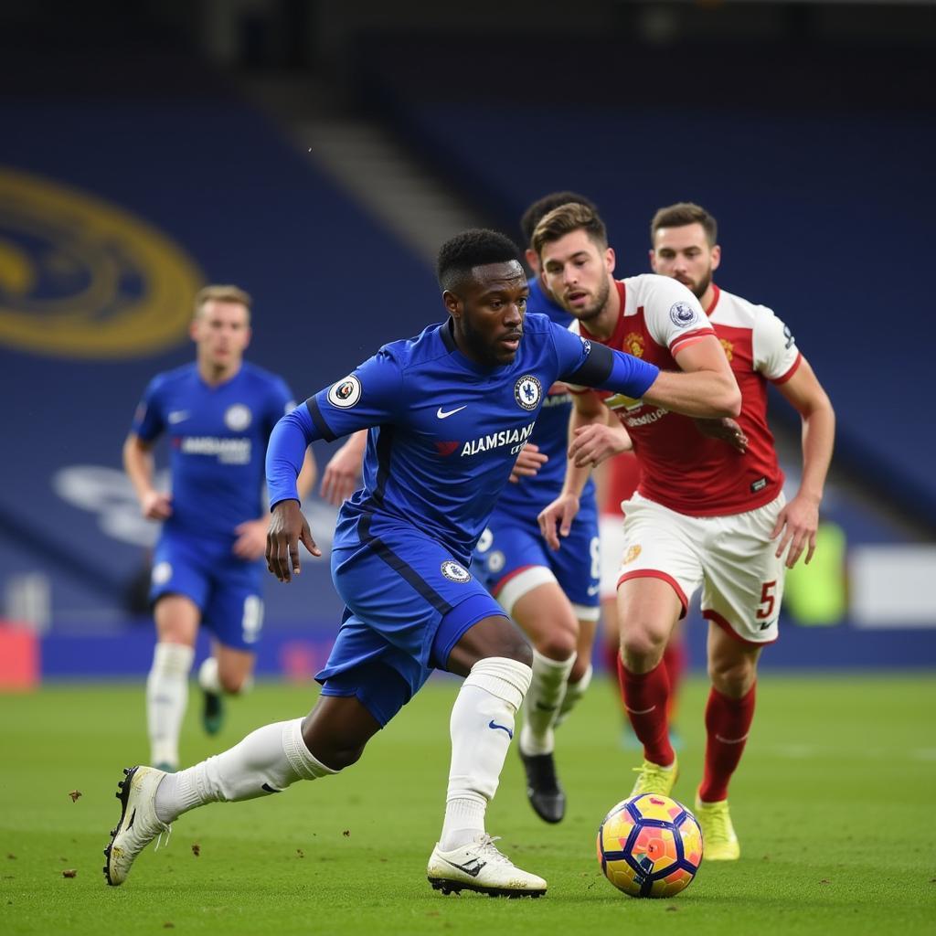 Fikayo Tomori phòng ngự cho Chelsea mùa giải 2019